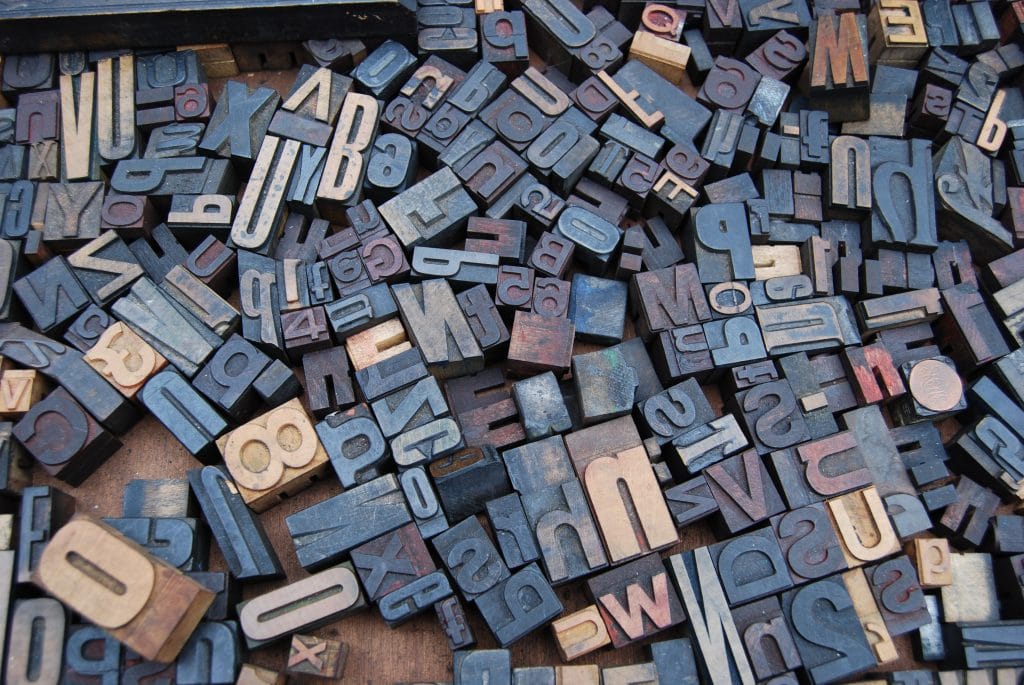 A photo depicting letters of the alphabet to help suggest Business press UK