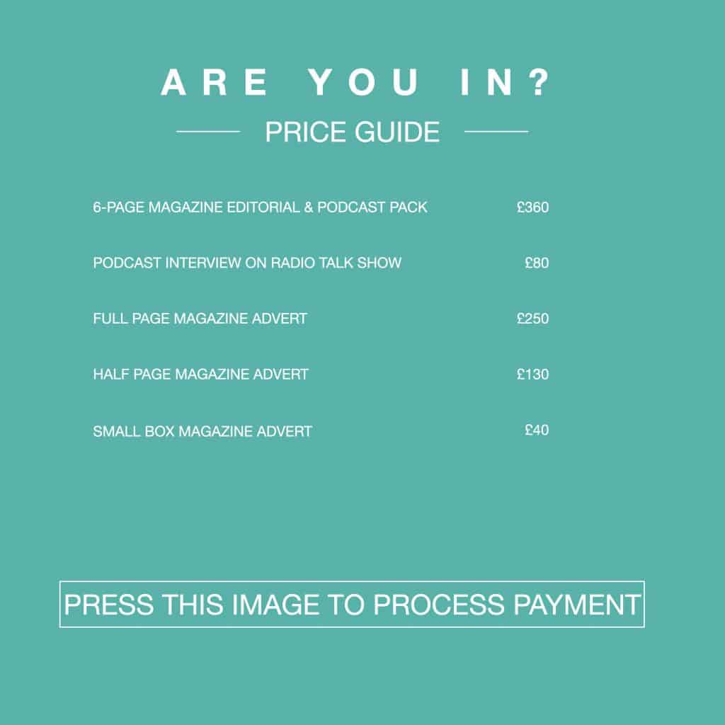 The Networking Magazine's price list